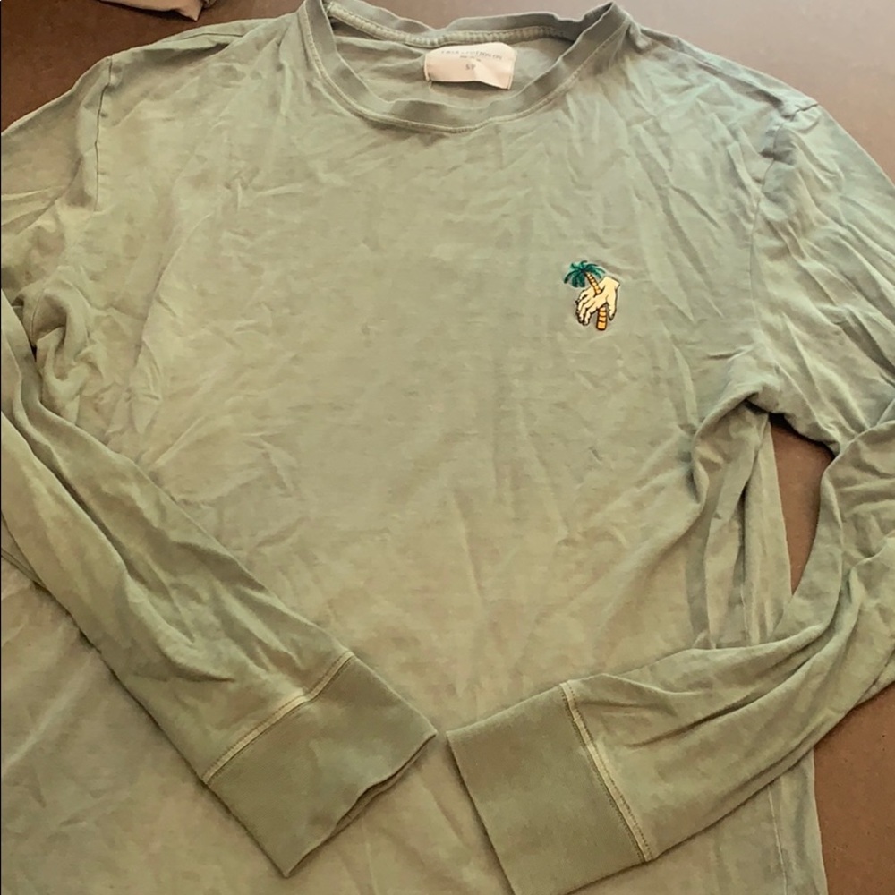 Olive green long sleeve shirt